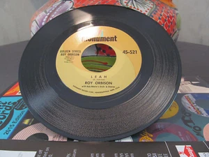 ROY ORBISON, LEAH-WORKING FOR THE MAN, MONUMENT 45-521 VG+ REISSUE - Picture 1 of 4