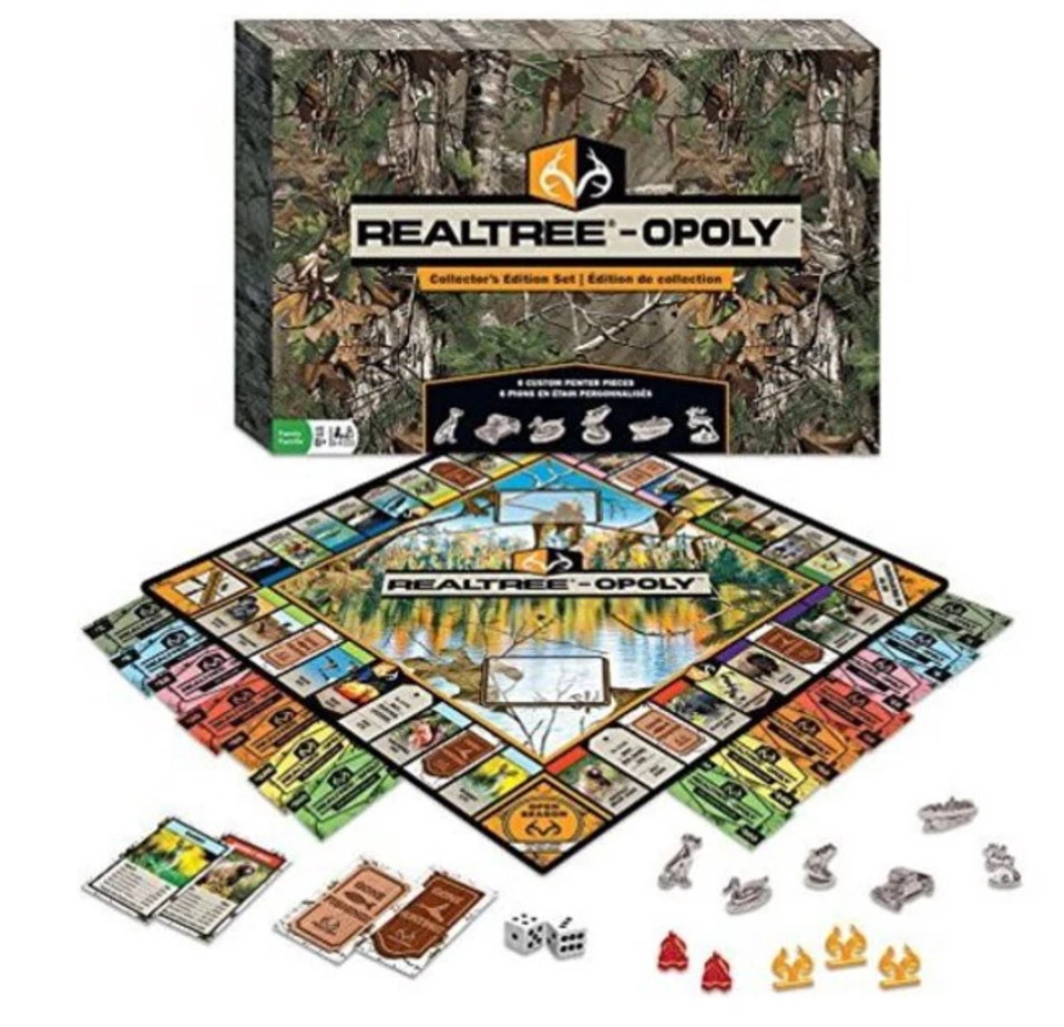 MasterPieces Realtree Opoly Board Game Collector's Edition Set 5e
