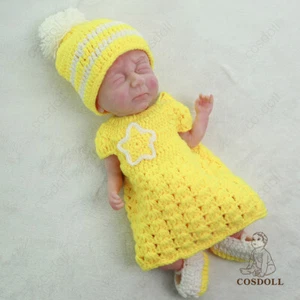 COSDOLL 15.5"Preemie Newborn Boy Full Platinum Handmade Silicone Reborn BabyDoll - Picture 1 of 11