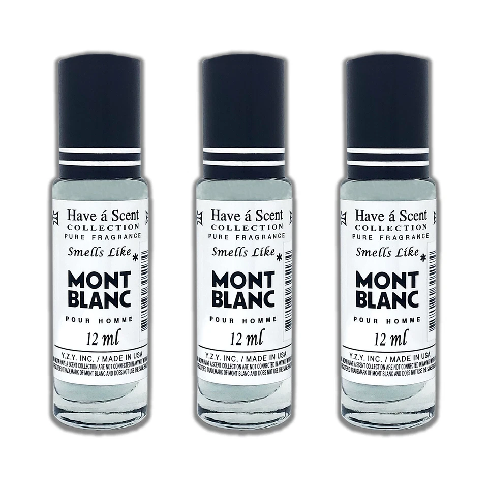 Perfume Mont Blanc Roll On Oil para hombre de YZY *12 ml 3x y 5x oferta de paquete* Foto 1 de 1