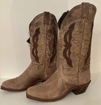 Botas Abilene Western Para Mujer Cuero Estilo Pull On 9261 Talla 10 Caja Nueva Foto 1 de 4