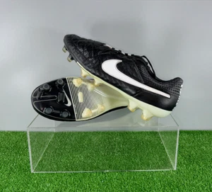 Nike Tiempo Legend V FG 631518-010 Elite US10.5 UK9.5 Black boots Cleats mens - Picture 1 of 12