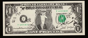 Billet publicitaire fantaisie "one Pronto - Bolo Bolo Republic" Levallois-Perret - Afbeelding 1 van 2