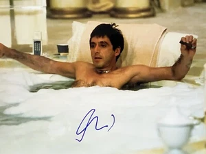 Al Pacino signiertes Tony Montana' Scarface 11x14 großes Foto. Proof. Der Pate - Bild 1 von 2