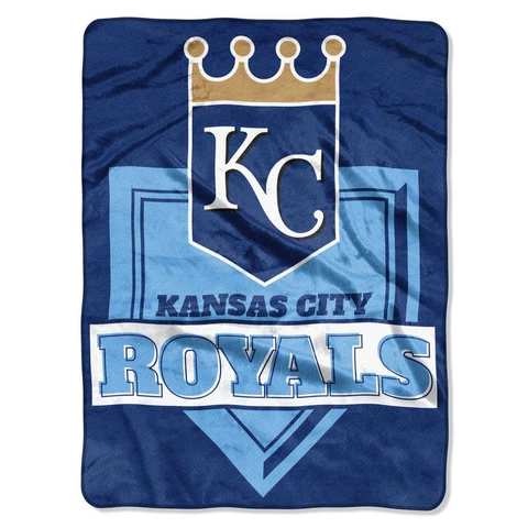 Kansas City Royals 60x80 Raschel Throw Blanket - Home Plate Design [NEW] MLB Cover