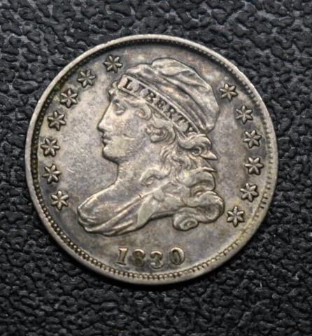 1830 Capped Bust Dime BEAUTIFUL COIN Cover