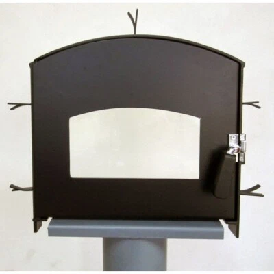 PORTA FORNO A LEGNA PER PIZZA, SPORTELLO FORNO CON VETRO, CHIUDERNA - Image 1 of 3
