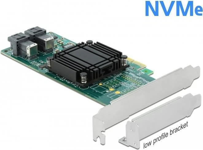 Delock Scheda PCI Express x8 a 2 x interni SFF-8643 NVMe - fattore di forma a ba - Immagine 1 di 1
