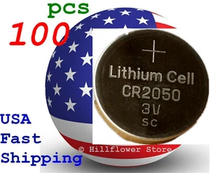 100 piezas batería de litio a granel de 3 V CR2050 2050 LM2050 BR2050 - Imagen 1 de 6