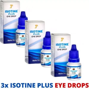 3x Isotin Plus Augentropfen (je 10ml) bei Katarakt & Glaukom 100%... - Bild 1 von 3