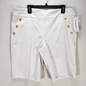 Liz Claiborne Bermuda Shorts Women's Size XXL White 11" Inseam - Picture 1 of 15