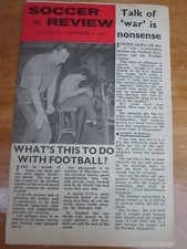 CALCIO RIVISTA recensione-AGOSTO 28-Settembre 1965-Wolves Peterborough