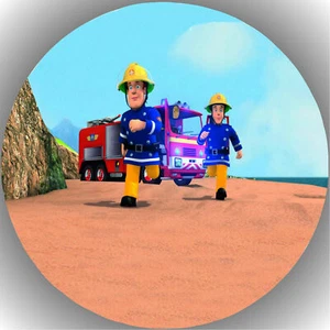 Colocador de tartas cumpleaños imagen de tartas fondant bombero Sam L8 - Imagen 1 de 1