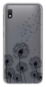 Coque en silicone imprimée compatible Samsung Galaxy A10 Pissenlits Noir - Photo 1 sur 3