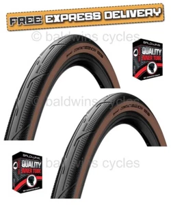 Continental CONTACT URBAN 16 x 1.35 BROWN WALL 35-349 Bike Cycle TYRE s TUBE s - Picture 1 of 13
