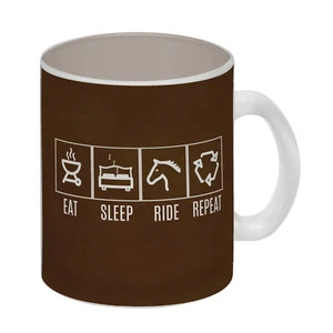 Eat, sleep, RIDE, repeat Glas Tasse Auf der Suche nach einem ausgefallen - Bild 1 von 6