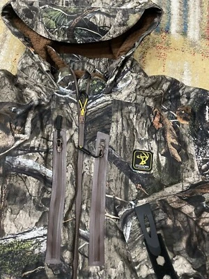 New Staghorn River by Sports Afield Mens Hunting Jacket Mossy Oak Contour Large - Image 1 of 4