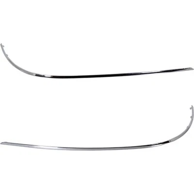 全新 2 件套 后 LH 和右手 侧铬保险杠成型 适合 E300 E350 E400 E550 — 第 1/4 张图片