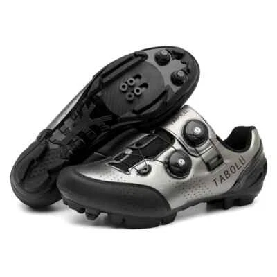 Zapatos de ciclismo de carretera para hombre autobloqueantes velocidad carreras planas bicicleta de montaña zapatillas Foto 1 de 4