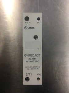 (2) Stk. Crouzet GNR20ACZ 20 Amp 48-600 VAC Halbleiterrelais - Bild 1 von 3