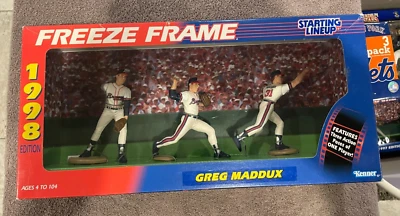 1998 STARTING LINEUP FREEZE FRAME GREG MADDUX 3 ACTION FIGURES ATLANTA BRAVES Foto 1 de 2