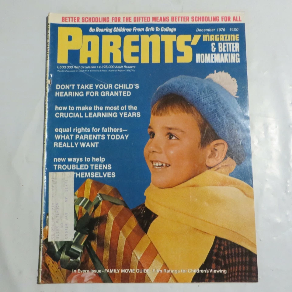Parent's & Better Homemaking Magazine Children Ideas Tips December 1976 FC - Image 1 of 1