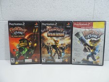 Playstation 2 Lot of 3 Games Ratchet & Clank Up Your Arsenal Deadlocked PS2