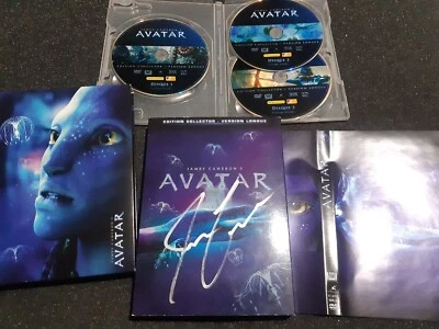 JAMES CAMERON autograph AVATAR collectors edition long version 3 dvd signed live - Photo 1/3