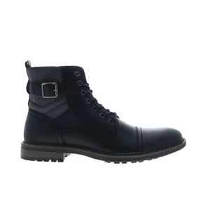 Rush By Gordon Rush Side Buckle Cap Toe 301363 Mens Black Casual Dress Boots - Picture 1 of 8