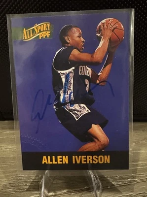 Allen Iverson 1996 Score Board All Sport PPF Stamped Autographed Auto RC - Image 1 of 4