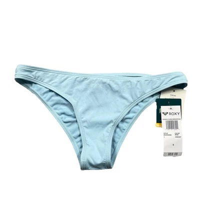 NWT Roxy SD Beach Classics Moderate Bikini Bottom size Small Light Blue - Image 1 of 4