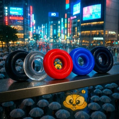 Oxballs RIMZ BIG Cock Ring🍯Men HUJ Male ATOMIC JOCK BallRing Sling Sleeve DONUT - Image 1 of 4