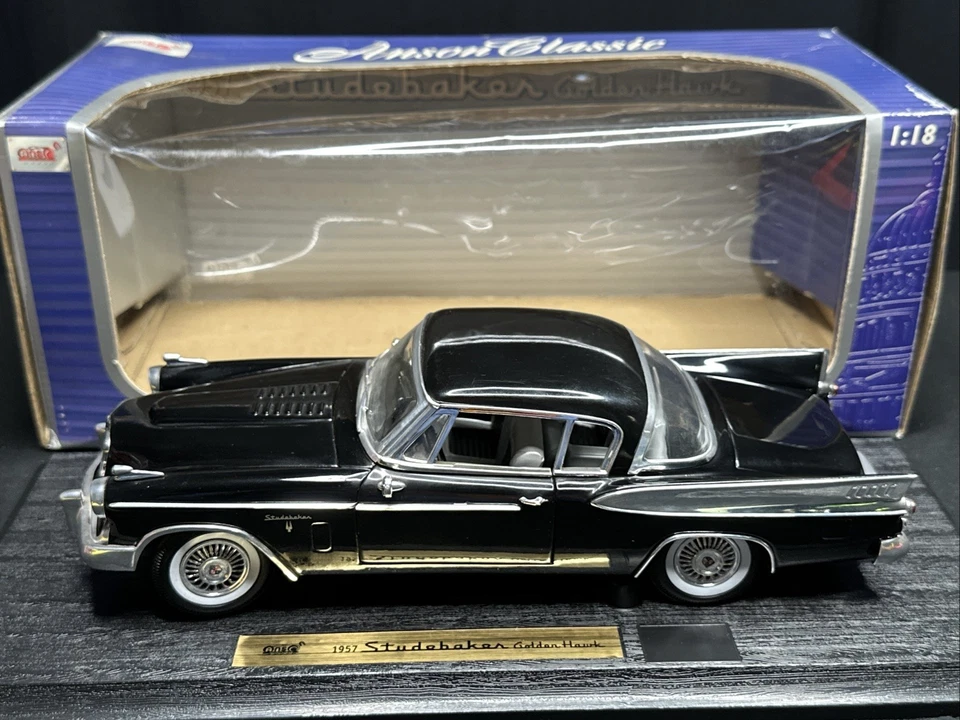 Anson 1957 Studebaker Golden Hawk Black Color 1/18 Scale - Image 1 of 4