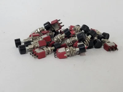 15X Interruptores de botón pulsador C&K 8168 - Hecho para Western Electric - KS20868 - leer Foto 1 de 2