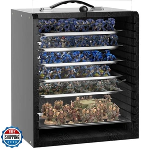 WELIDAY Miniatur Aufbewahrungskoffer für Sammlerstücke Miniaturen, Holzvitrine Ca - Bild 1 von 5