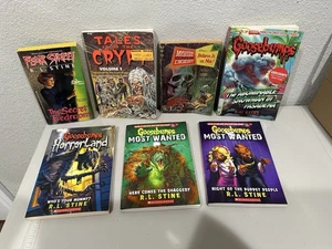 Halloween Horror Scary Book Lot RL Stine Fear Street Goosebumps Tales From Crypt - Bild 1 von 15
