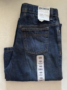 Cinch White Label Boys Jeans Size 18 S Mid Rise Relaxed Fit Straight Leg New - Picture 1 of 3