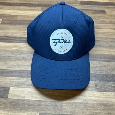 Gorra de golf Taylor Made flexible azul marino Carlsbad, CA logotipo gorra ajustable Foto 1 de 4