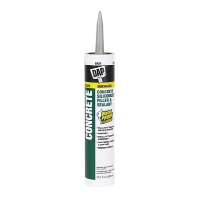 DAP PRODUCTS INC DAP Gray Silicone Concrete and Masonry Filler and Sealant 10.1 oz. (Pack of 12)