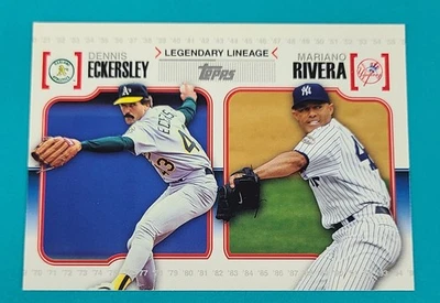 2010 Topps Legendary Lineage #LL26 Dennis Eckersley / Mariano Rivera Card c - Image 1 of 2
