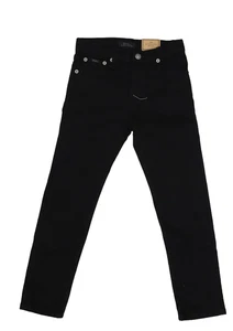 Polo Ralph Lauren Jeans Boys Size 6 Black Sullivan Slim Stretch Denim Pants New - Picture 1 of 12