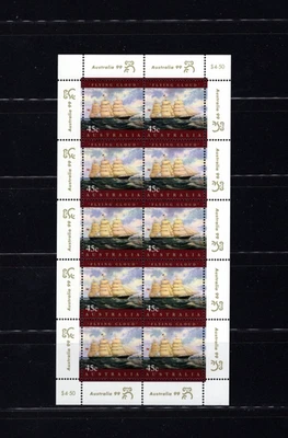 Australia 1630a Maritime Heritage Ships 1999 XF MNH Complete Sheet LP - Image 1 of 2