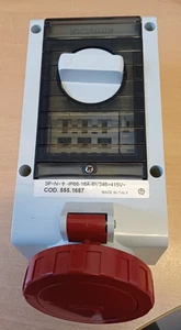 SCAME 555.1687 PRESA INTERBLOCCATA 3P+N+T IP66 16A 6H/346-415V ROSSO - Picture 1 of 1