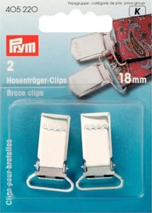 Clips de soporte de acero endurecido Prym plateados - por paquete de 2 - Imagen 1 de 1