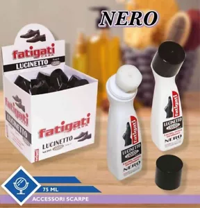 Set 12 Pezzi Lucinetto Liquido Lucido Scarpe Calzature Nero dfh - Foto 1 di 1