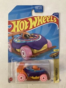 Hot Wheels Donut Drifter #82 2021 FAST FOODIE 4/5 Purple - Picture 1 of 9