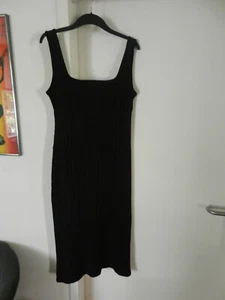 H&M sexy schwarzes Stretchkleid mit Schlitz hinten Gr.L/40 - Bild 1 von 4