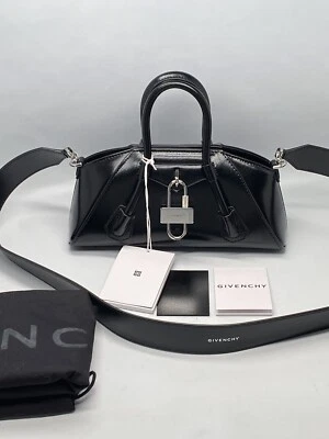 Mini mango superior elástico Givenchy Antigona en caja cuero venta al por menor $1890 Foto 1 de 4