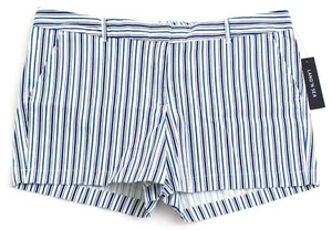 Land'N Sea Blue & White Stripe Casual Shorts Women's NWT - Picture 1 of 2