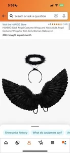 Black Angel Costume - Picture 1 of 1